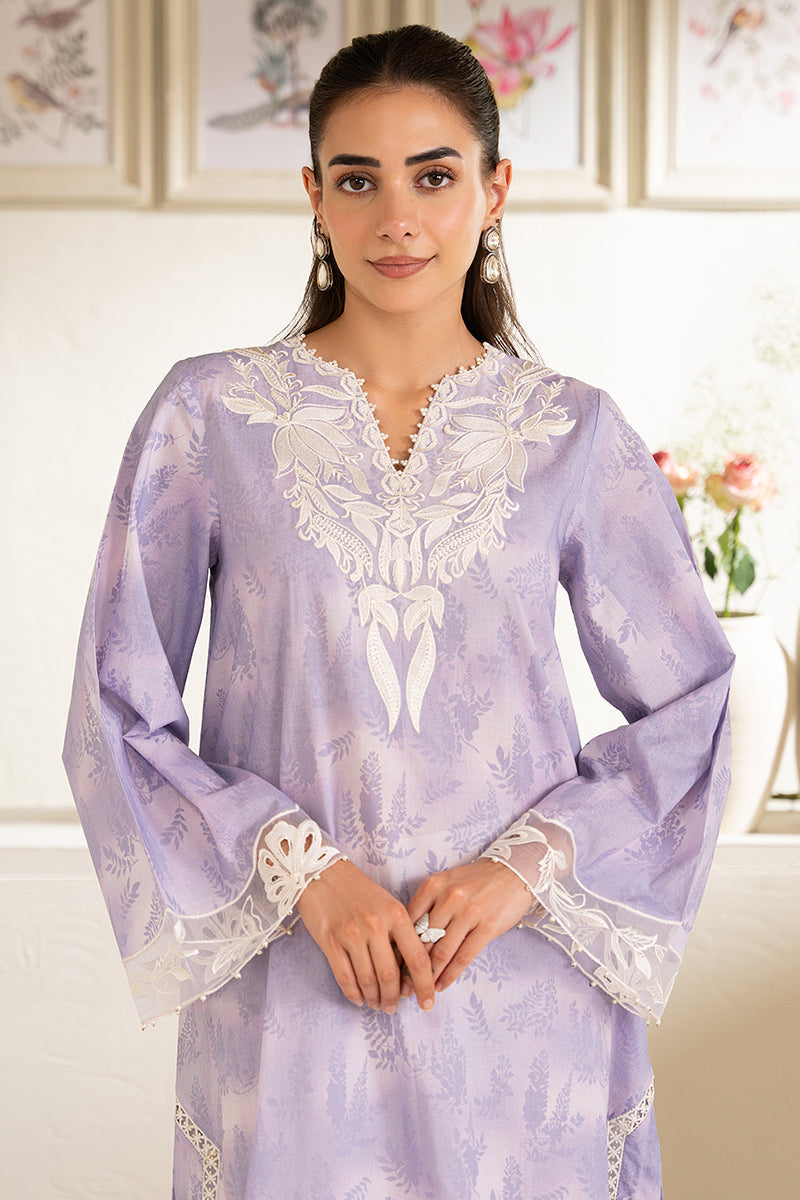 Cross Stitch | Basic Pret | Lavender Mirage Printed Shirt-5