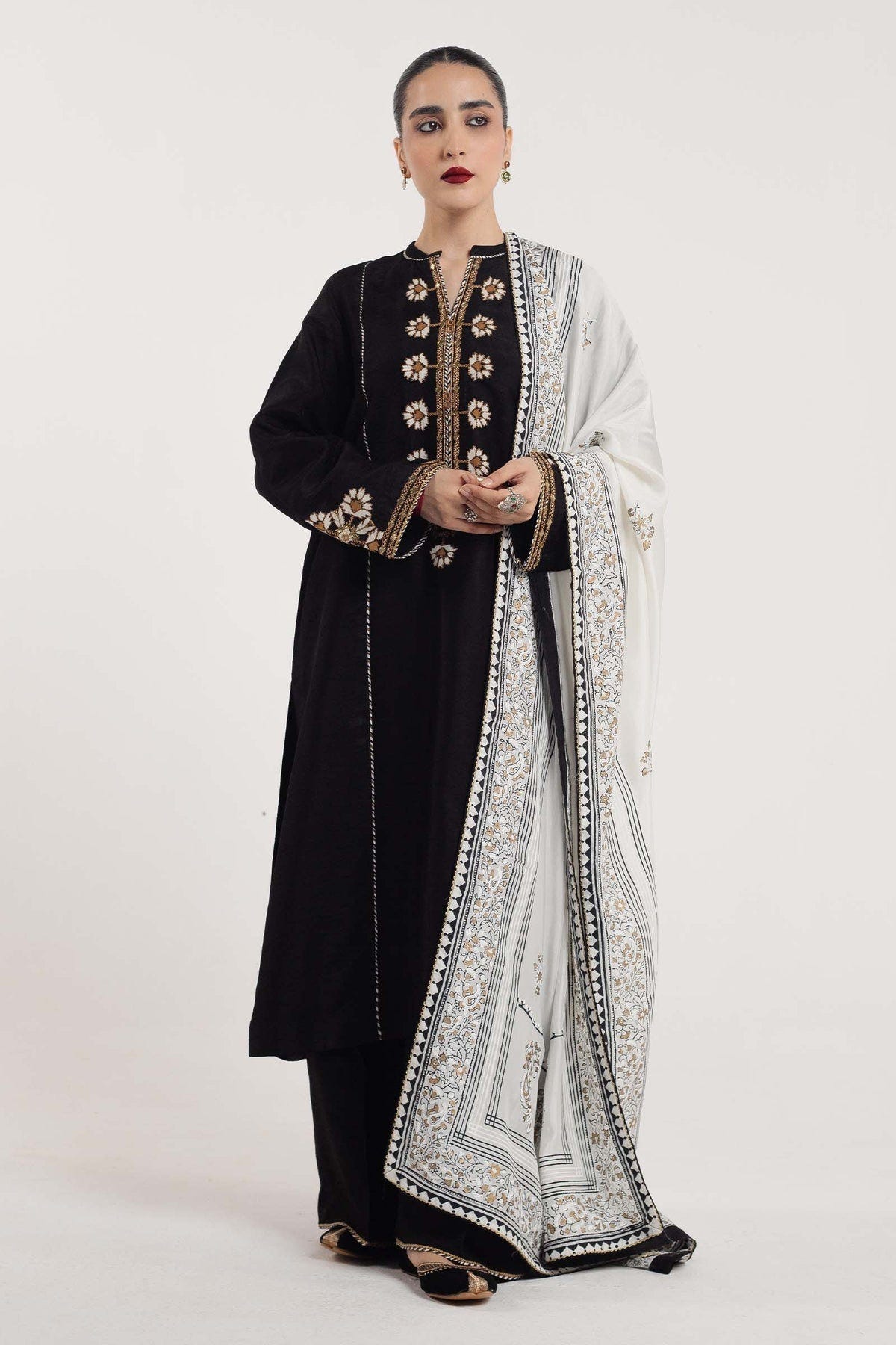 Zara Shahjahan | Handcrafted Suits | ZHC-048 -  Zara Shahjahan Luxury - Original Designer Dress - House of Maryam