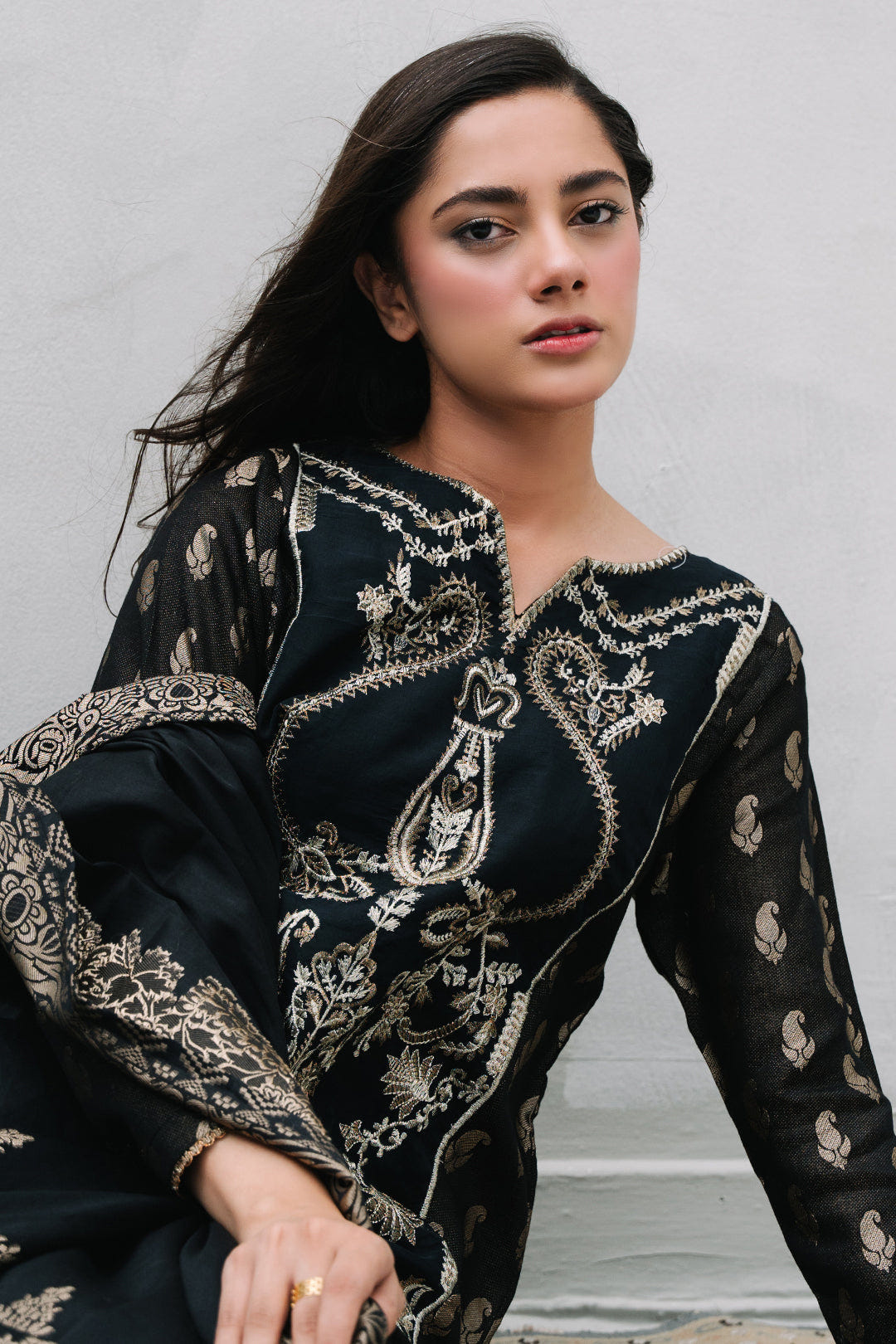 Zellbury | Summer Pret | Embroidered Kurta Dupatta Trouser - 3256 -  Zellbury Women Luxury Pret - Original Designer Dress - House of Maryam