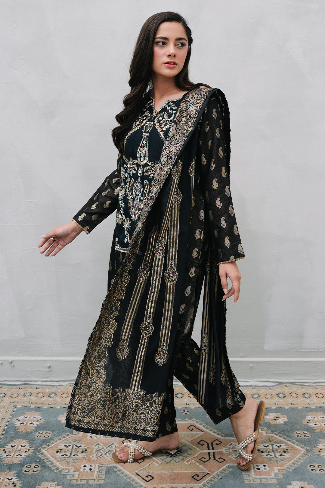 Zellbury | Summer Pret | Embroidered Kurta Dupatta Trouser - 3256 -  Zellbury Women Luxury Pret - Original Designer Dress - House of Maryam