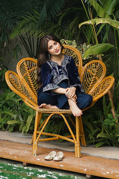 Zellbury | Winter Pret | Embroidered Kurta Trouser - 3276 -  Zellbury Women Luxury Pret - Original Designer Dress - House of Maryam
