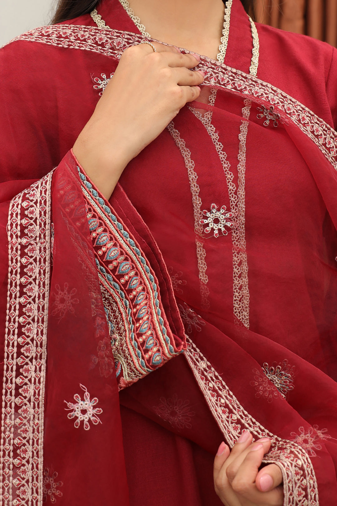 Zellbury | Winter Pret | Embroidered Kurta Dupatta Trouser - 3278 -  Zellbury Women Luxury Pret - Original Designer Dress - House of Maryam