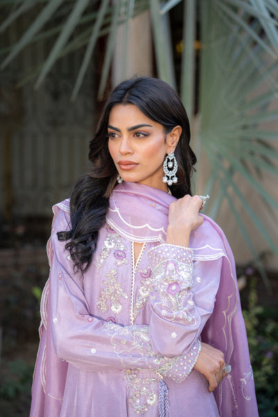 Wahaj M Khan | Pari Collection | Lilac Anarkali -  Wahaj M Khan Ladies Clothes - Original Designer Dress - House of Maryam