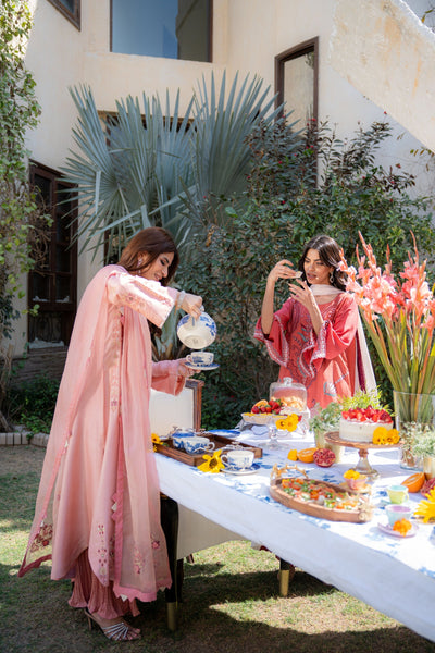 Wahaj M Khan | Pari Collection | Peach pink Pari Outfit -  Wahaj M Khan Ladies Clothes - Original Designer Dress - House of Maryam