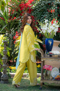 Wahaj M Khan | Pari Collection | Yellow Sheesha Pari Outfit -  Wahaj M Khan Ladies Clothes - Original Designer Dress - House of Maryam