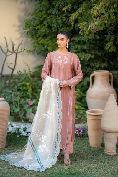 Wahaj M Khan | Pari Collection | Mocha Sheesha Pari Outfit -  Wahaj M Khan Ladies Clothes - Original Designer Dress - House of Maryam