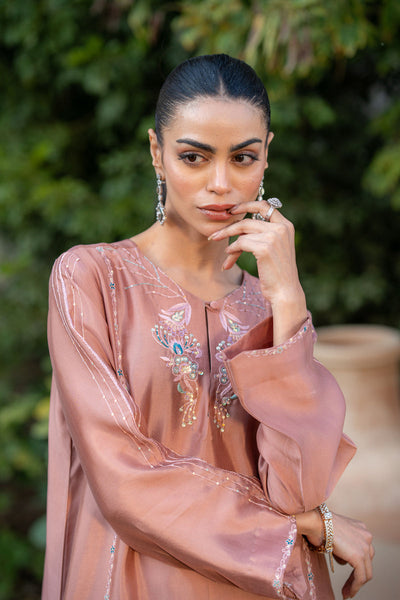 Wahaj M Khan | Pari Collection | Mocha Sheesha Pari Outfit -  Wahaj M Khan Ladies Clothes - Original Designer Dress - House of Maryam