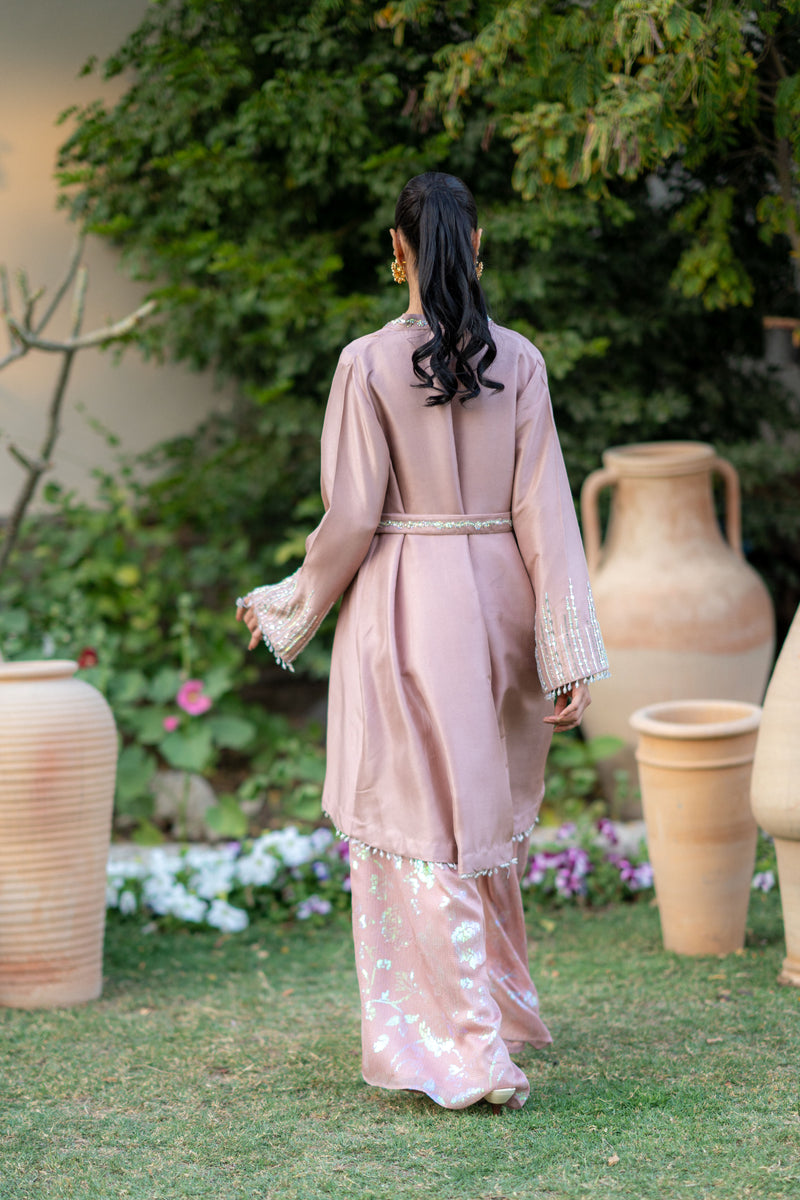 Wahaj M Khan | Pari Collection | Lavender Pari Wrap -  Wahaj M Khan Ladies Clothes - Original Designer Dress - House of Maryam