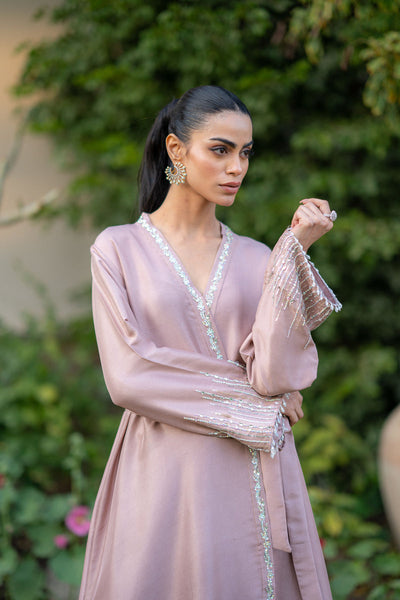 Wahaj M Khan | Pari Collection | Lavender Pari Wrap -  Wahaj M Khan Ladies Clothes - Original Designer Dress - House of Maryam