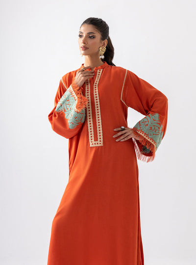 Zainab Chottani | Aara Casual Pret | Pumpkin Opal -  Zainab Chottani Ladies Clothes - Original Designer Dress - House of Maryam