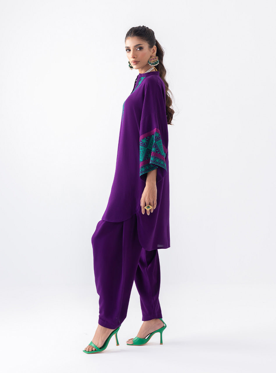 Zainab Chottani | Aara Casual Pret |  Blushing Plum -  Zainab Chottani Ladies Clothes - Original Designer Dress - House of Maryam