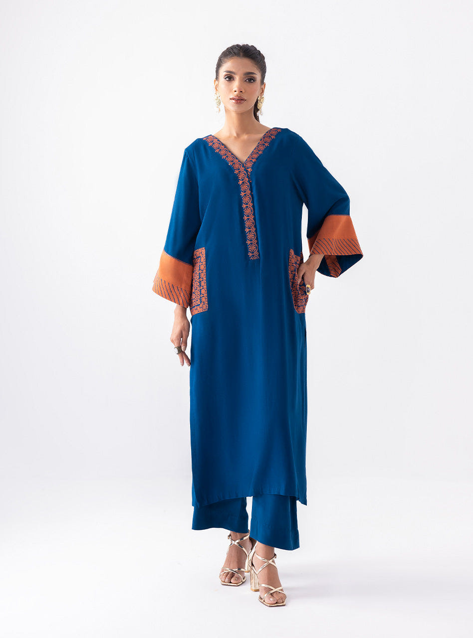 Zainab Chottani | Aara Casual Pret |  Electric Sapphire -  Zainab Chottani Ladies Clothes - Original Designer Dress - House of Maryam