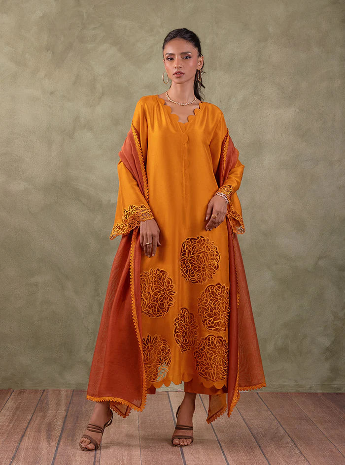 Zainab Chottani | Eid Edit 24 | Burning Amber by Designer Zainab Chottani - House of Maryam - Pakistani Designer Ethnic Wear in {{ shop.shopifyCountryName }}