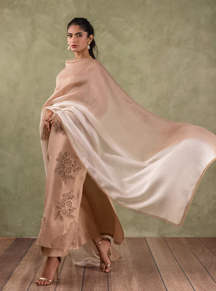Zainab Chottani | Eid Edit 24 | Coral Champagne -  Zainab Chottani Formal - Original Designer Dress - House of Maryam