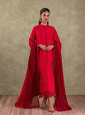 Zainab Chottani | Eid Edit 24 | Scarlet Rose by Designer Zainab Chottani - House of Maryam - Pakistani Designer Ethnic Wear in {{ shop.shopifyCountryName }}