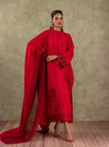 Zainab Chottani | Eid Edit 24 | Scarlet Rose by Designer Zainab Chottani - House of Maryam - Pakistani Designer Ethnic Wear in {{ shop.shopifyCountryName }}