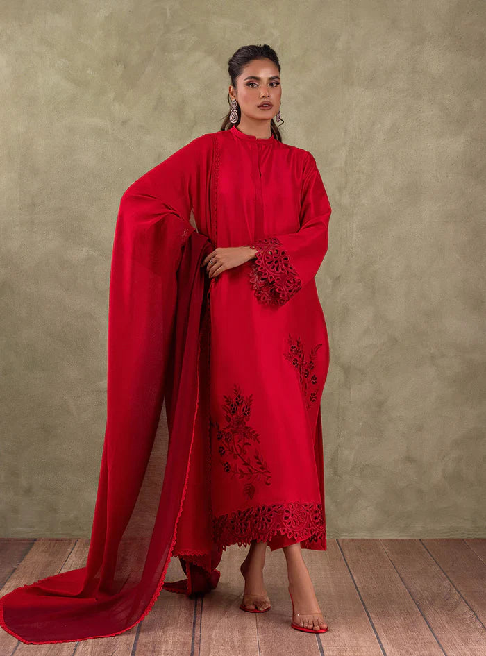 Zainab Chottani | Eid Edit 24 | Scarlet Rose by Designer Zainab Chottani - House of Maryam - Pakistani Designer Ethnic Wear in {{ shop.shopifyCountryName }}