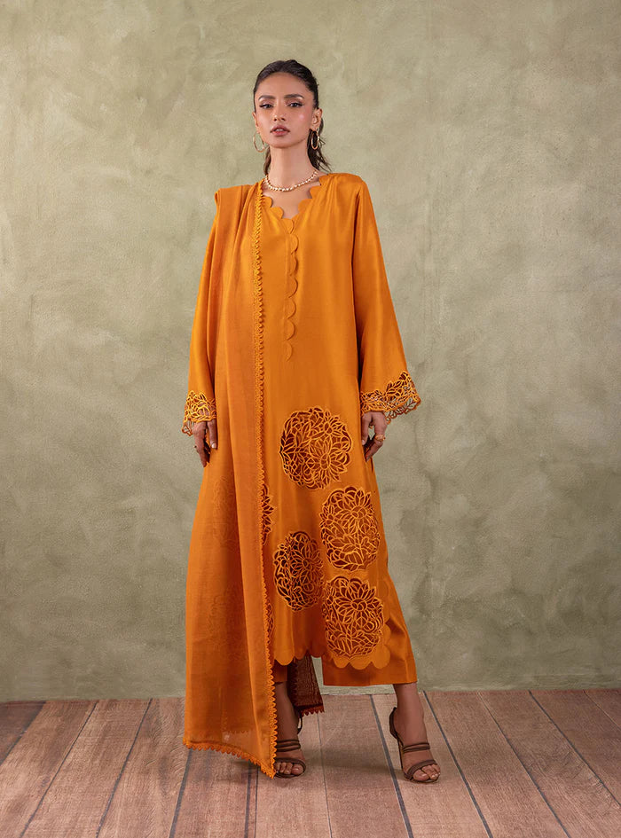 Zainab Chottani | Eid Edit 24 | Burning Amber by Designer Zainab Chottani - House of Maryam - Pakistani Designer Ethnic Wear in {{ shop.shopifyCountryName }}