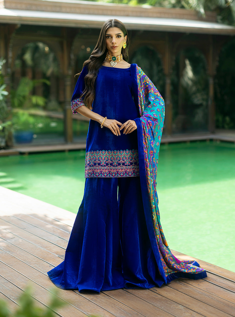 Zainab Chottani | Makhmal Luxe Pret | Marjan -  Zainab Chottani Ladies Clothes - Original Designer Dress - House of Maryam