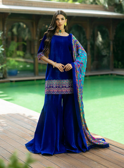 Zainab Chottani | Makhmal Luxe Pret | Marjan -  Zainab Chottani Ladies Clothes - Original Designer Dress - House of Maryam