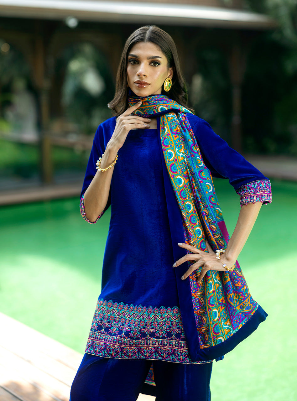 Zainab Chottani | Makhmal Luxe Pret | Marjan -  Zainab Chottani Ladies Clothes - Original Designer Dress - House of Maryam