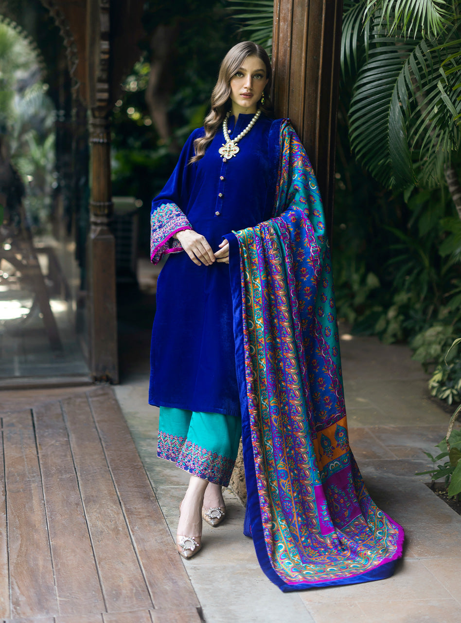Zainab Chottani | Makhmal Luxe Pret | Shafaq -  Zainab Chottani Ladies Clothes - Original Designer Dress - House of Maryam