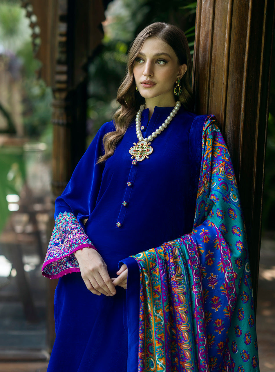 Zainab Chottani | Makhmal Luxe Pret | Shafaq -  Zainab Chottani Ladies Clothes - Original Designer Dress - House of Maryam