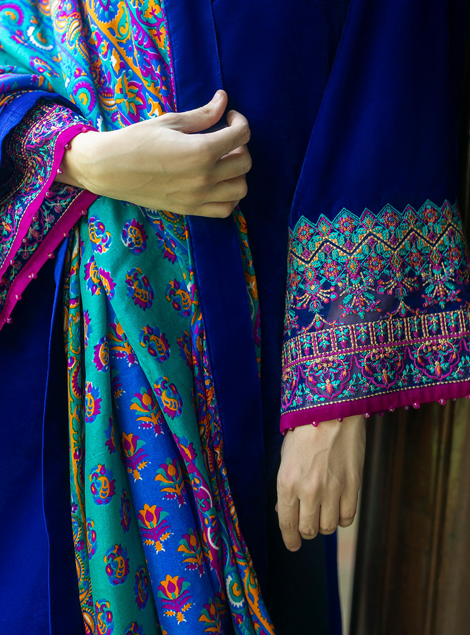 Zainab Chottani | Makhmal Luxe Pret | Shafaq -  Zainab Chottani Ladies Clothes - Original Designer Dress - House of Maryam