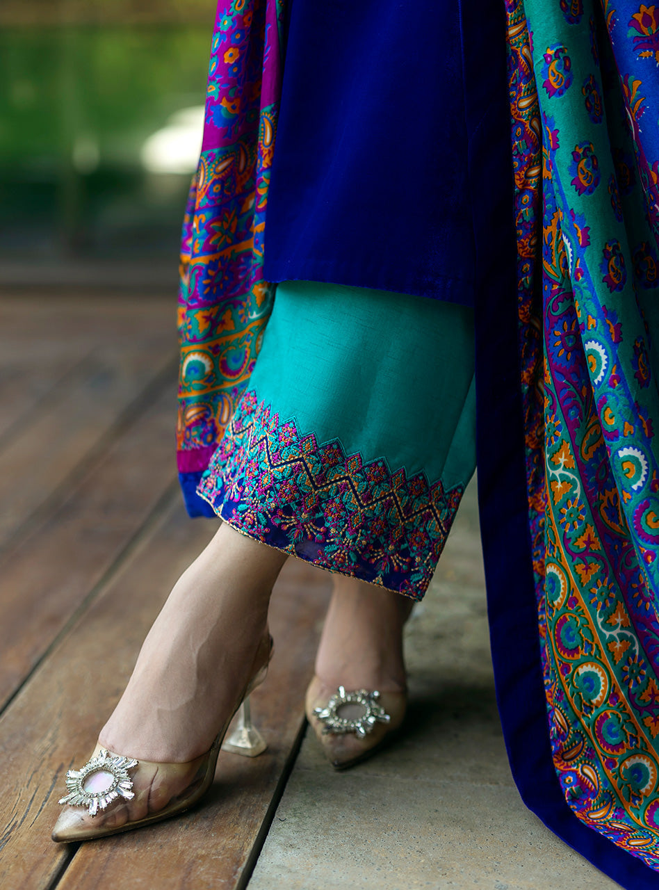 Zainab Chottani | Makhmal Luxe Pret | Shafaq -  Zainab Chottani Ladies Clothes - Original Designer Dress - House of Maryam