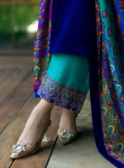 Zainab Chottani | Makhmal Luxe Pret | Shafaq -  Zainab Chottani Ladies Clothes - Original Designer Dress - House of Maryam