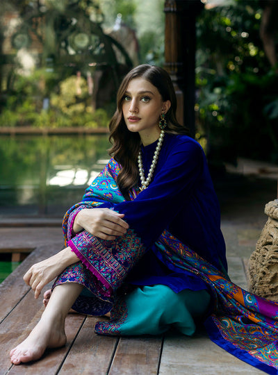 Zainab Chottani | Makhmal Luxe Pret | Shafaq -  Zainab Chottani Ladies Clothes - Original Designer Dress - House of Maryam