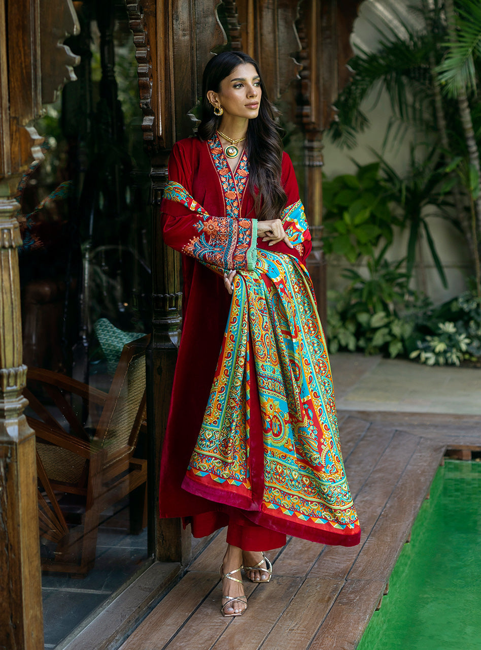 Zainab Chottani | Makhmal Luxe Pret | Shehla -  Zainab Chottani Ladies Clothes - Original Designer Dress - House of Maryam