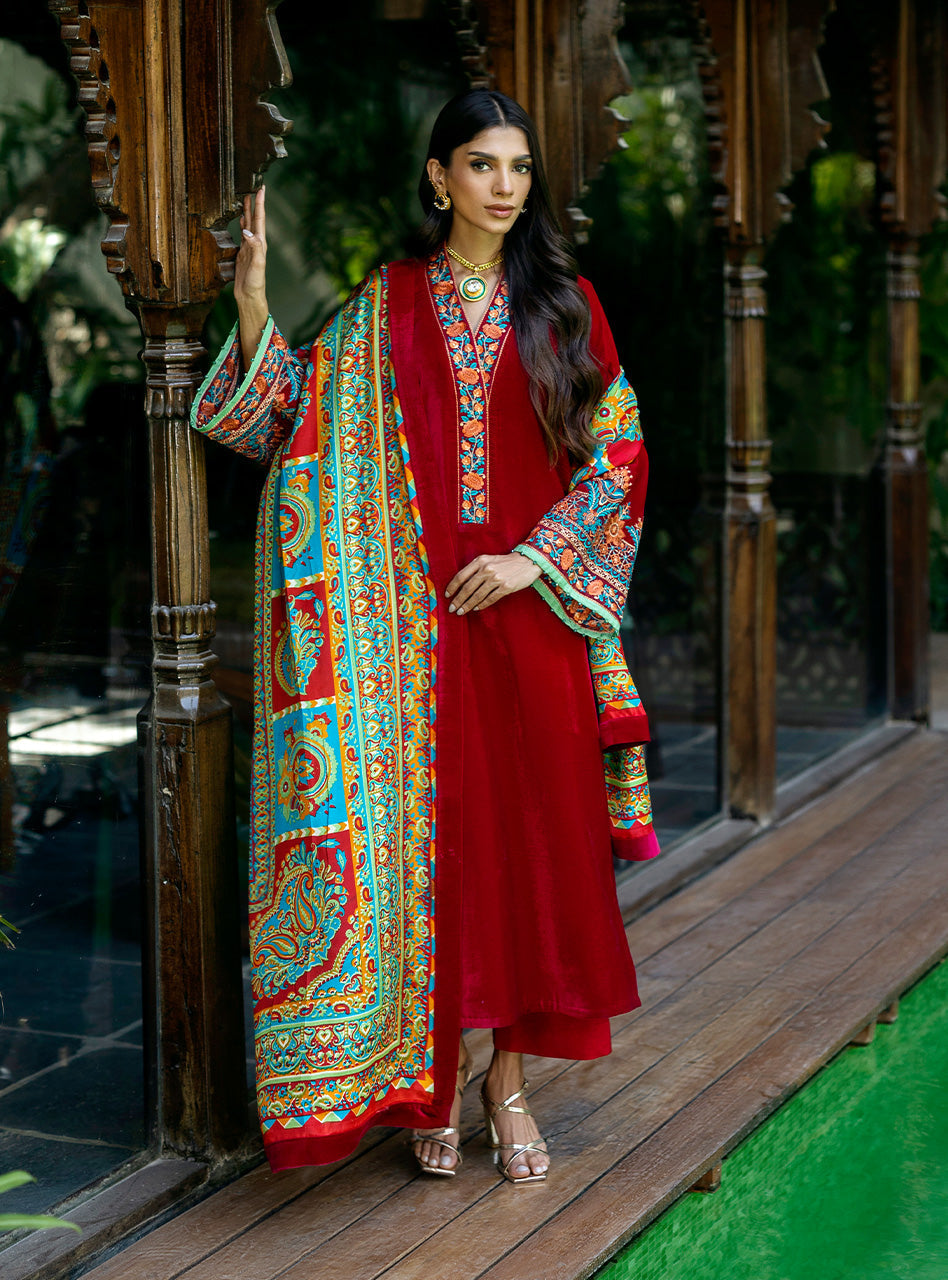 Zainab Chottani | Makhmal Luxe Pret | Shehla -  Zainab Chottani Ladies Clothes - Original Designer Dress - House of Maryam