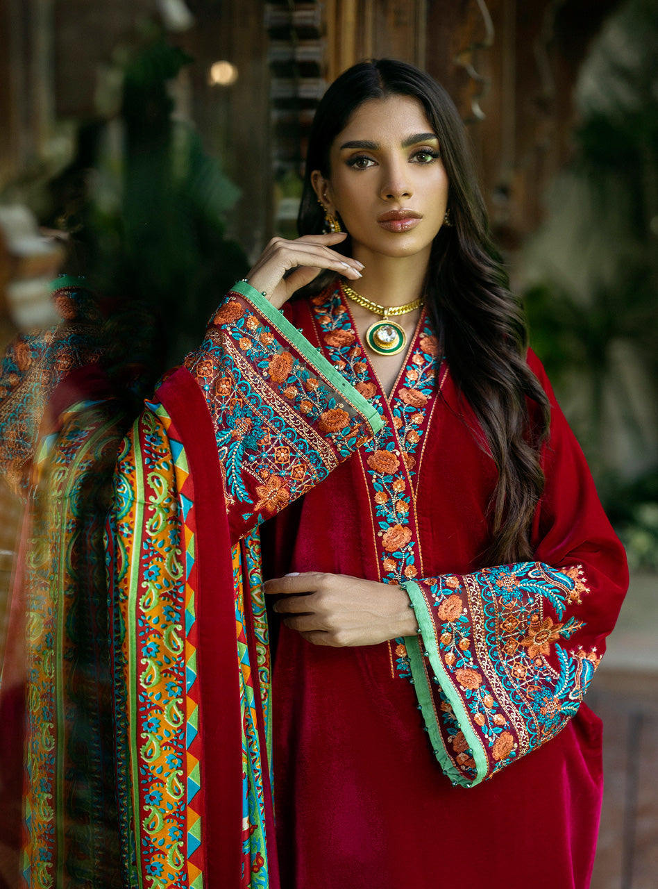 Zainab Chottani | Makhmal Luxe Pret | Shehla -  Zainab Chottani Ladies Clothes - Original Designer Dress - House of Maryam