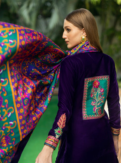 Zainab Chottani | Makhmal Luxe Pret | Habibeh -  Zainab Chottani Ladies Clothes - Original Designer Dress - House of Maryam