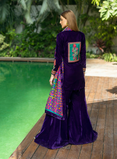 Zainab Chottani | Makhmal Luxe Pret | Habibeh -  Zainab Chottani Ladies Clothes - Original Designer Dress - House of Maryam