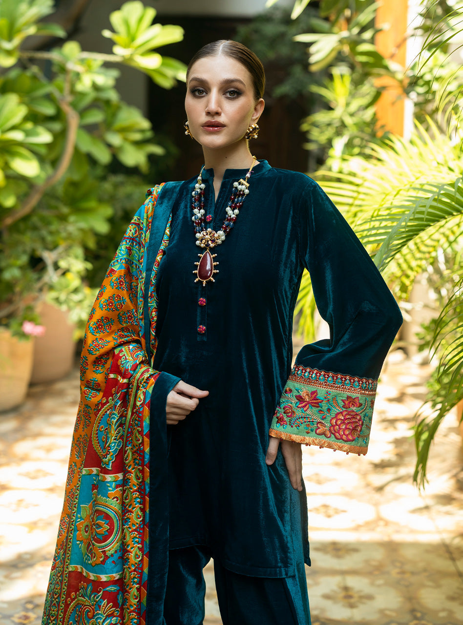 Zainab Chottani | Makhmal Luxe Pret | Avizeh -  Zainab Chottani Ladies Clothes - Original Designer Dress - House of Maryam