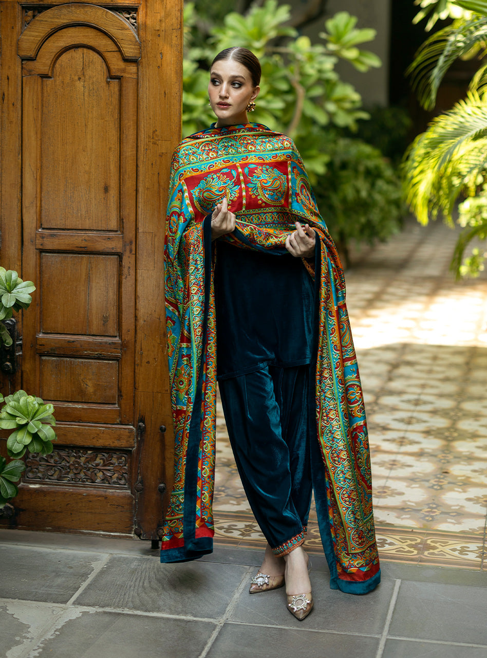 Zainab Chottani | Makhmal Luxe Pret | Avizeh -  Zainab Chottani Ladies Clothes - Original Designer Dress - House of Maryam