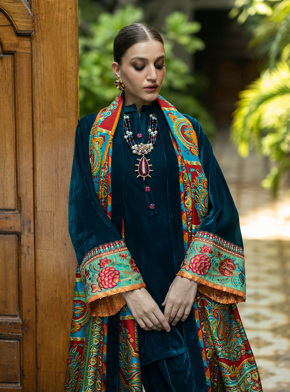 Zainab Chottani | Makhmal Luxe Pret | Avizeh -  Zainab Chottani Ladies Clothes - Original Designer Dress - House of Maryam