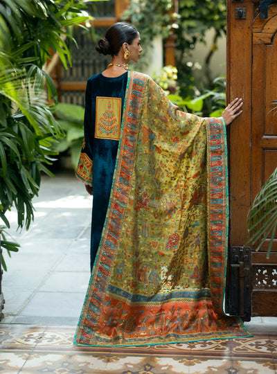 Zainab Chottani | Makhmal Luxe Pret | Soltani -  Zainab Chottani Ladies Clothes - Original Designer Dress - House of Maryam