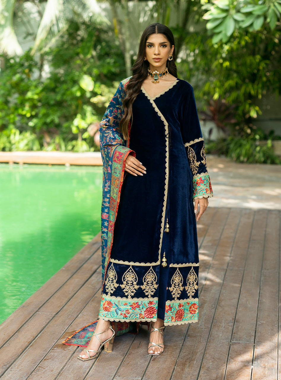 Zainab Chottani | Makhmal Luxe Pret | Farrin -  Zainab Chottani Ladies Clothes -  House of Maryam