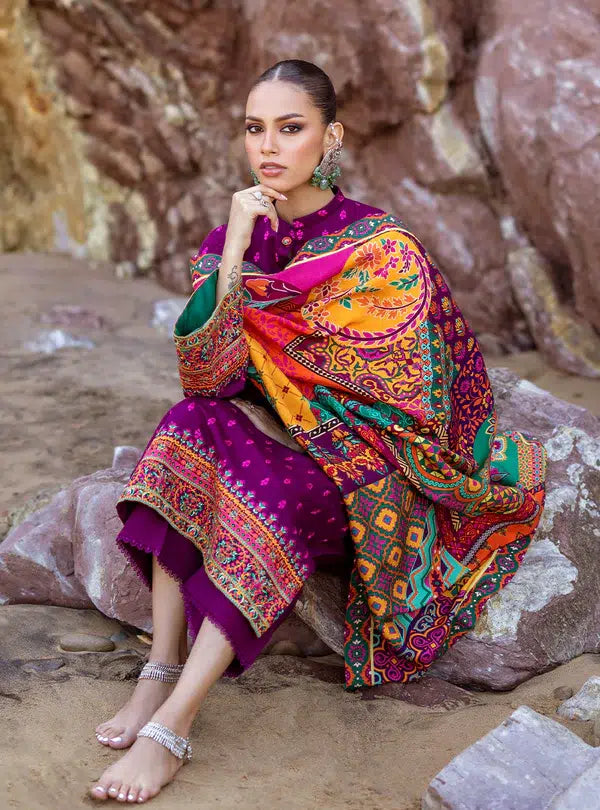 Zainab Chottani | Winter Shawls | Gul -  Zainab Chottani Luxury - Original Designer Dress - House of Maryam