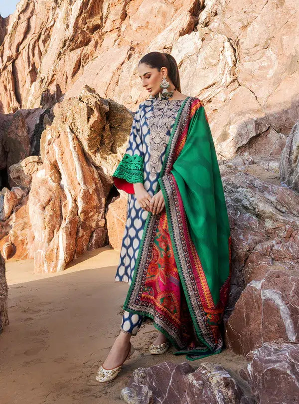 Zainab Chottani | Winter Shawls | Kiara -  Zainab Chottani Luxury - Original Designer Dress - House of Maryam