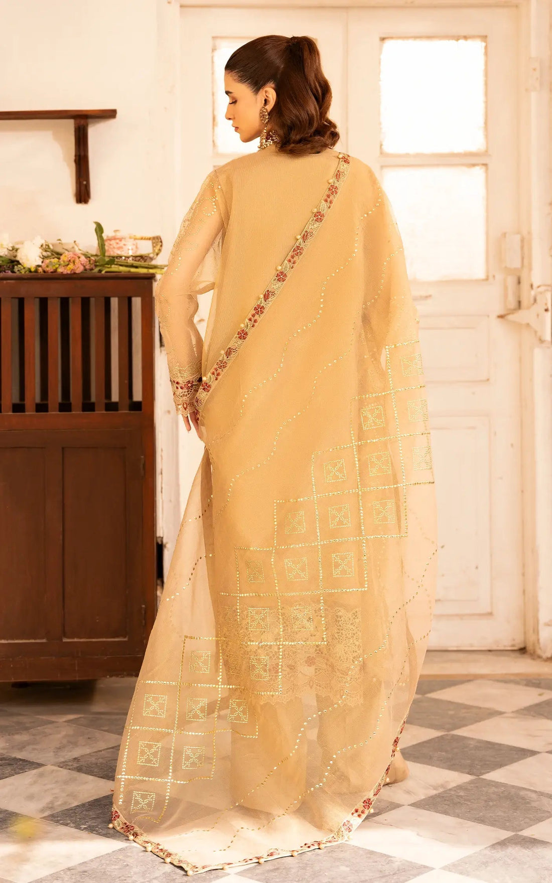 Asifa and Nabeel | Sunehri Eid 25 | Zareen-(SEF25-06) -  Asifa and Nabeel Ladies Clothes -  House of Maryam