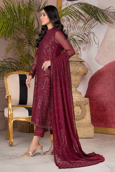 Zarif | Afreen Formals | ZA 04 MULBERRY -  Zarif Formal - Original Designer Dress - House of Maryam
