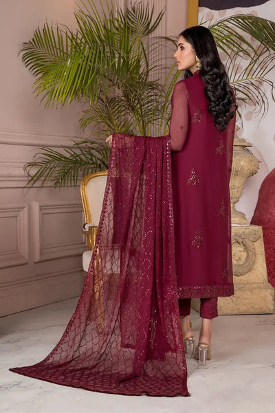 Zarif | Afreen Formals | ZA 04 MULBERRY -  Zarif Formal - Original Designer Dress - House of Maryam