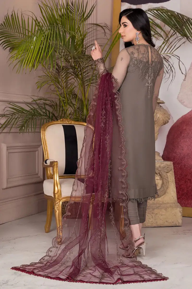 Zarif | Afreen Formals | ZA 10 DOVE -  Zarif Formal - Original Designer Dress - House of Maryam