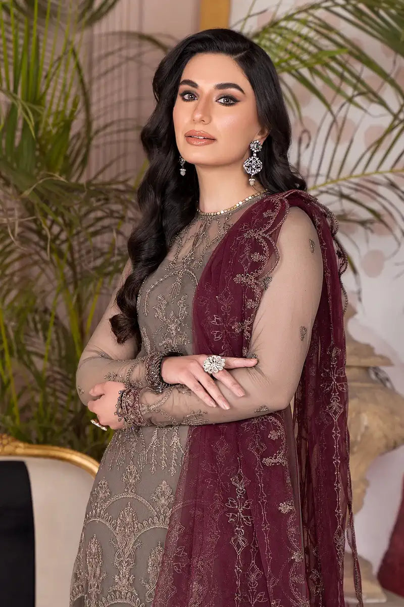 Zarif | Afreen Formals | ZA 10 DOVE -  Zarif Formal - Original Designer Dress - House of Maryam