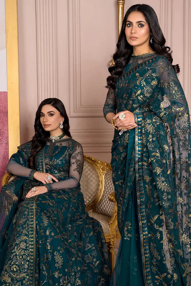 Zarif | Afreen Formals | ZA 01 EVERGREEN -  Zarif Formal - Original Designer Dress - House of Maryam