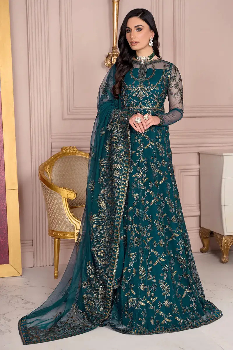 Zarif | Afreen Formals | ZA 01 EVERGREEN -  Zarif Formal - Original Designer Dress - House of Maryam